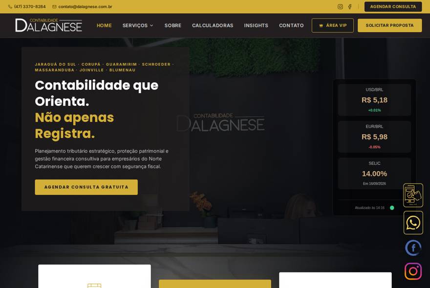 Site Dalagnese Contabilidade